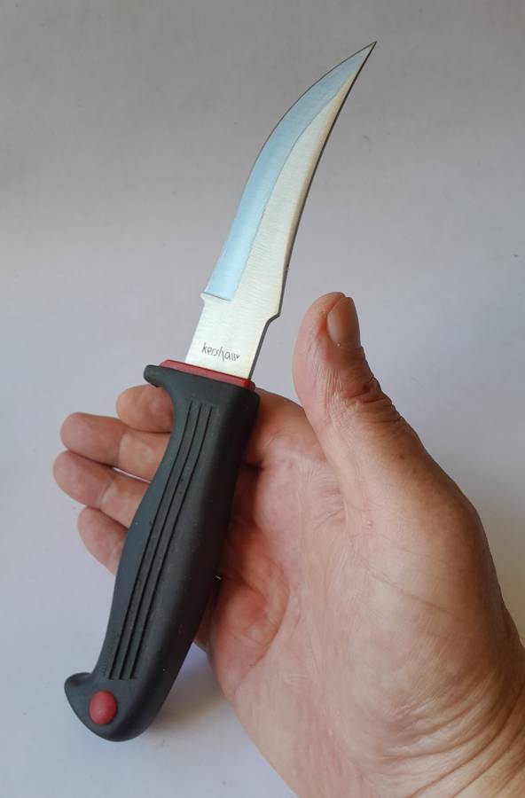 Vintage Kershaw 1011L Hunting Knife. Original Leather Sheath And Box.