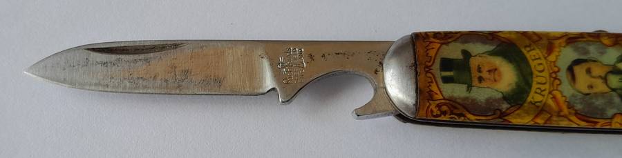 Rare Vintage Paul Kruger And De Wet Folding Knife By Richards, Sheffield.