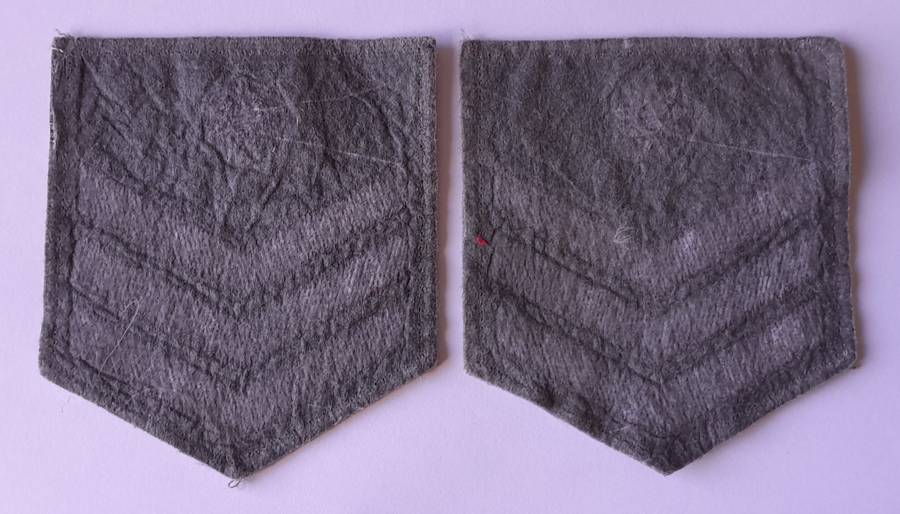 Pair SA Medical Corps Staff Sergeant Rank Stripes. Excellent Condition.