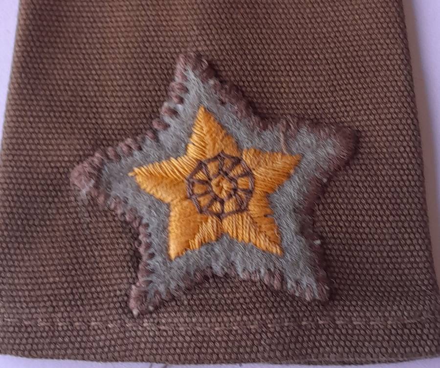 SADF 2nd Lieutenant "Bush Pips" Slip-on Shoulder Rank.