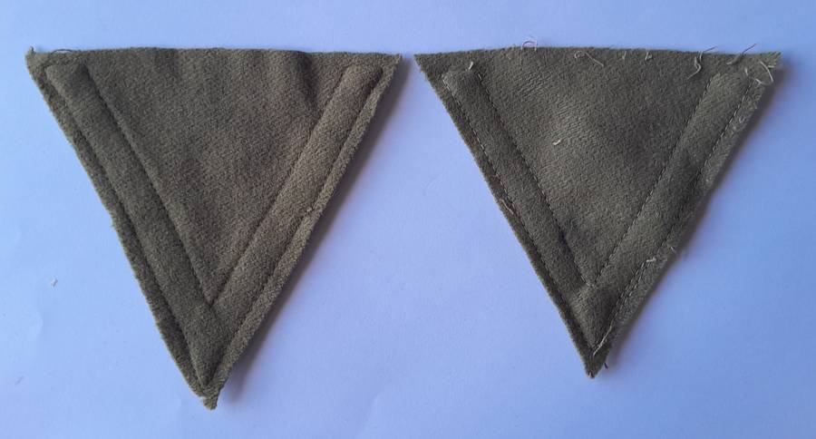 Pair Early SADF Lance Corporal Rank Stripes.
