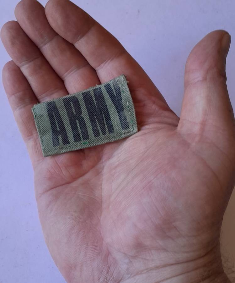 Early Original Rhodesian Army Chest Title.