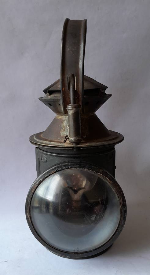Original Complete SA Railways Tri-Colour Signal Lamp. 34cm.