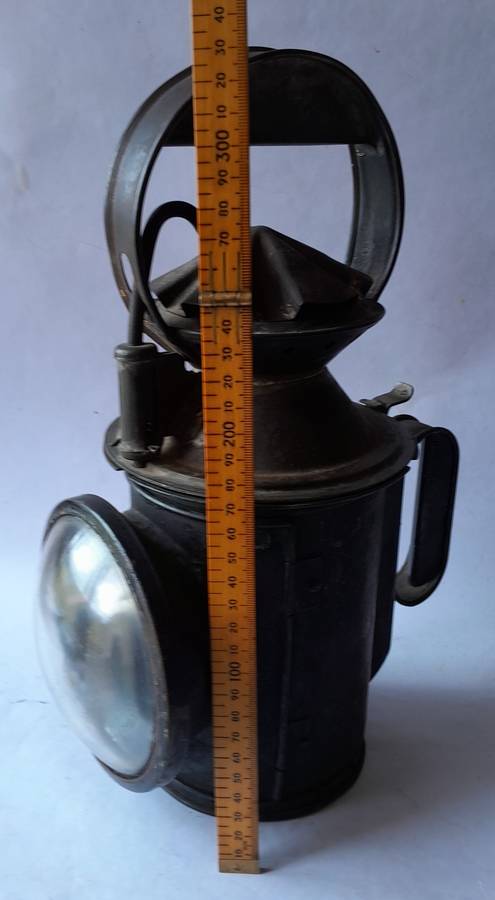 Original Complete SA Railways Tri-Colour Signal Lamp. 34cm.