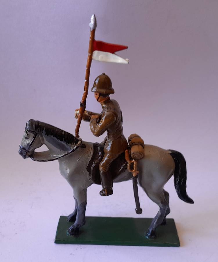Boer War British Cavalryman Lead Figurine.  8cm