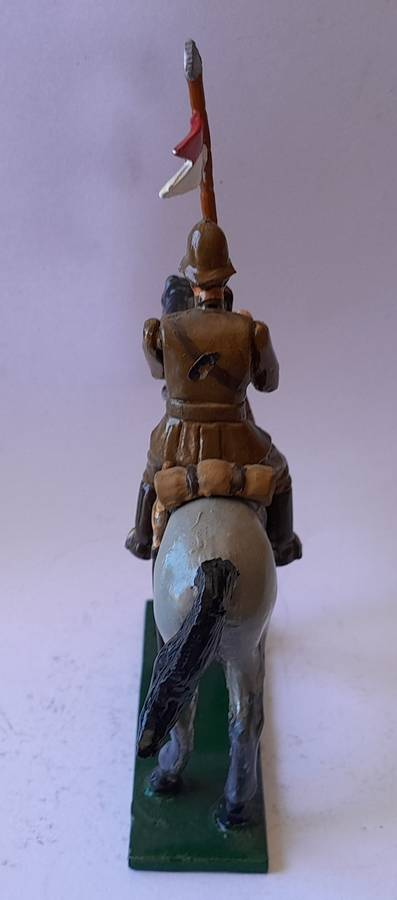Boer War British Cavalryman Lead Figurine.  8cm