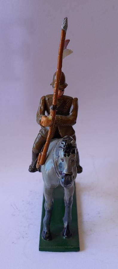 Boer War British Cavalryman Lead Figurine.  8cm