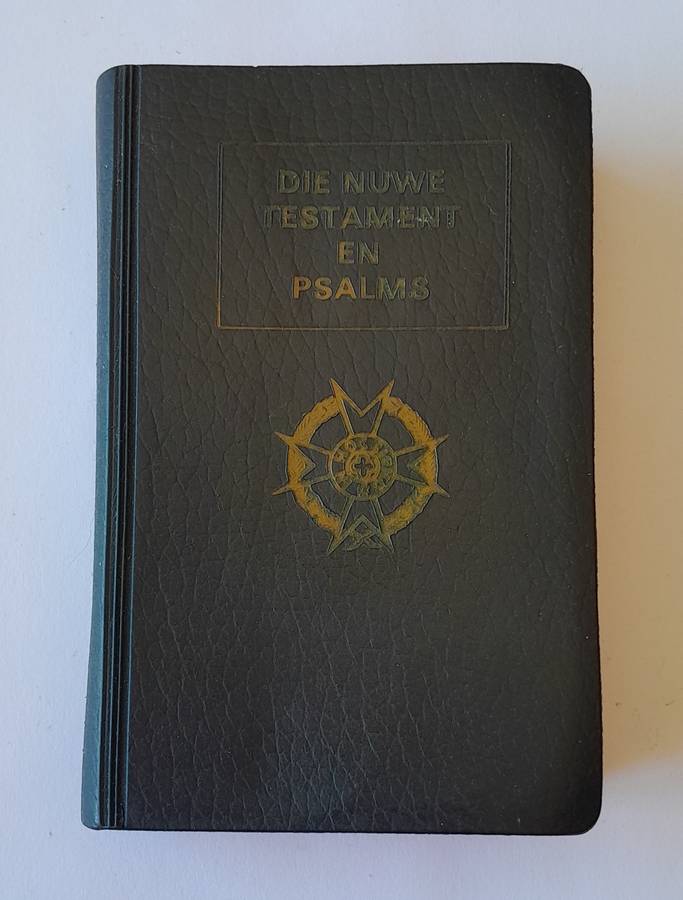 Rare Vintage SADF Issue Afrikaans Bible.