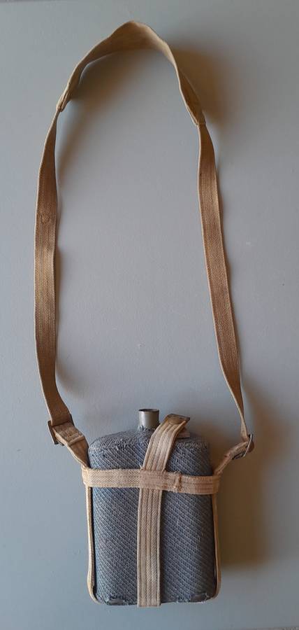 'RESERVED' WW2 RAF Mk VII Water Bottle With Harness and Shoulder Strap. No Stopper.