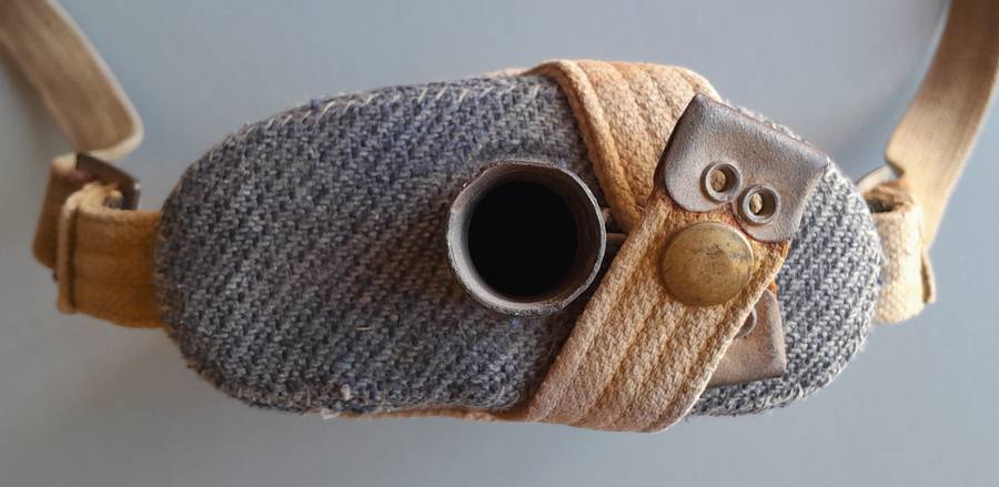 'RESERVED' WW2 RAF Mk VII Water Bottle With Harness and Shoulder Strap. No Stopper.