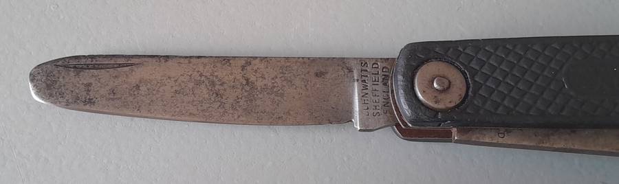 "Reserved" WW1 / WW2 Era Seaman's Marlin Spike Jack Knife By John Watts, Sheffield.