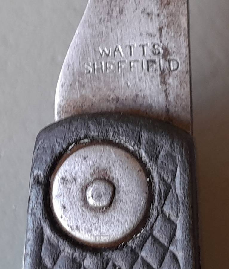 "Reserved" WW1 / WW2 Era Seaman's Marlin Spike Jack Knife By John Watts, Sheffield.