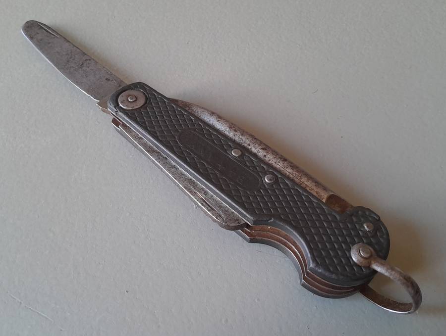 "Reserved" WW1 / WW2 Era Seaman's Marlin Spike Jack Knife By John Watts, Sheffield.
