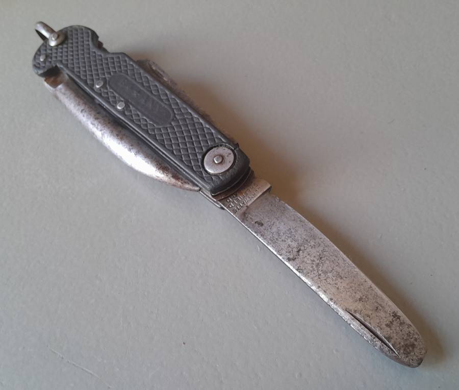 "Reserved" WW1 / WW2 Era Seaman's Marlin Spike Jack Knife By John Watts, Sheffield.