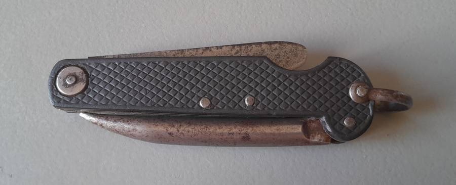 "Reserved" WW1 / WW2 Era Seaman's Marlin Spike Jack Knife By John Watts, Sheffield.