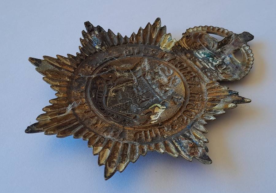Early SA Police Union of South Africa Martingale (Horse Strap) Badge.  No Lugs.