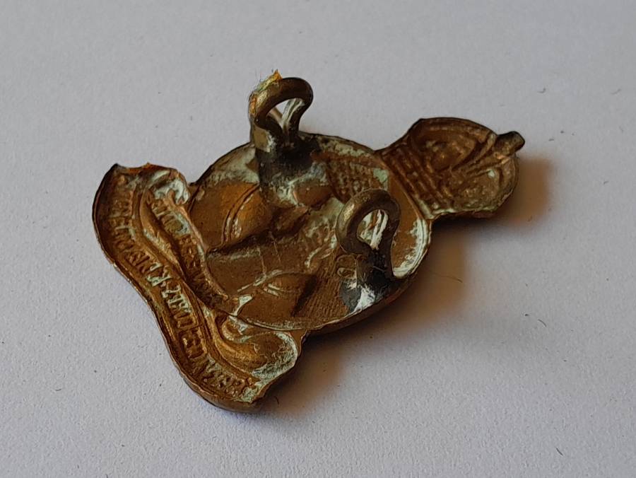 WW2 SA Army Q Service Corps Badge.  Lugs Intact.
