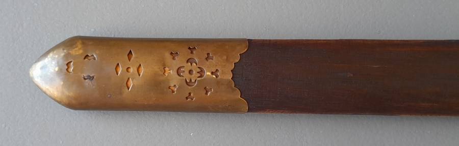 Vintage Chinese Jian Training Sword With Scabbard.