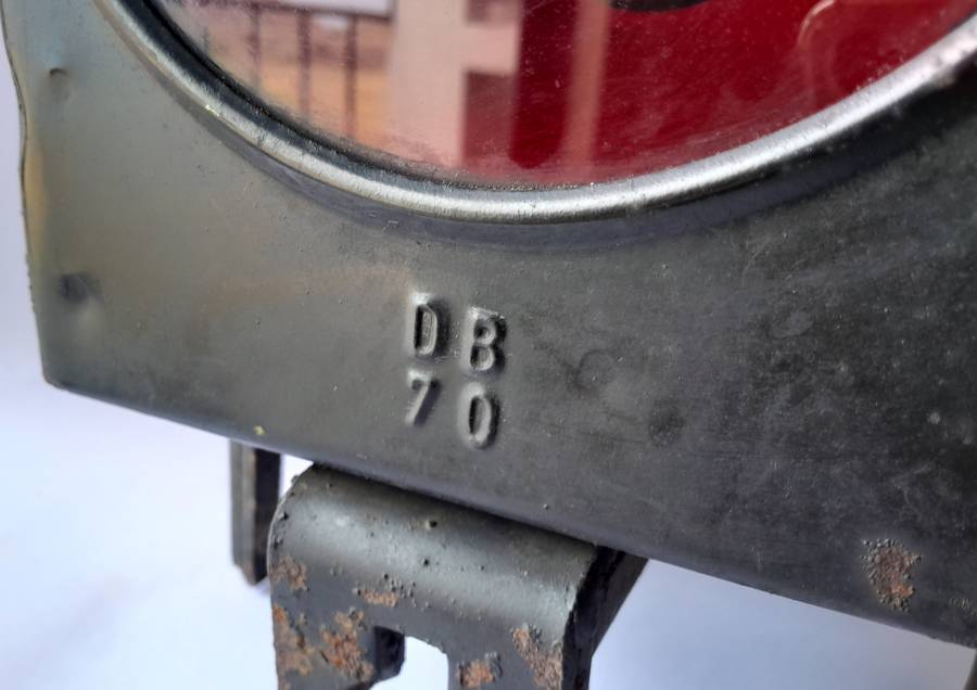 Rare Vintage Deutsche Bahn Railway Lamp. Original and Complete. 51cm.