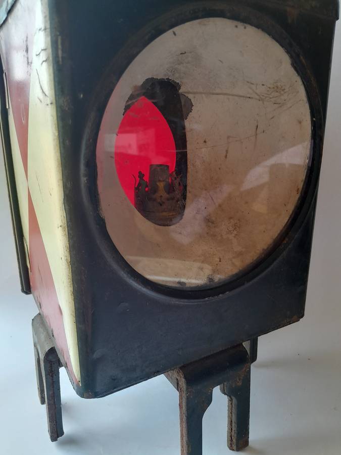 Rare Vintage Deutsche Bahn Railway Lamp. Original and Complete. 51cm.