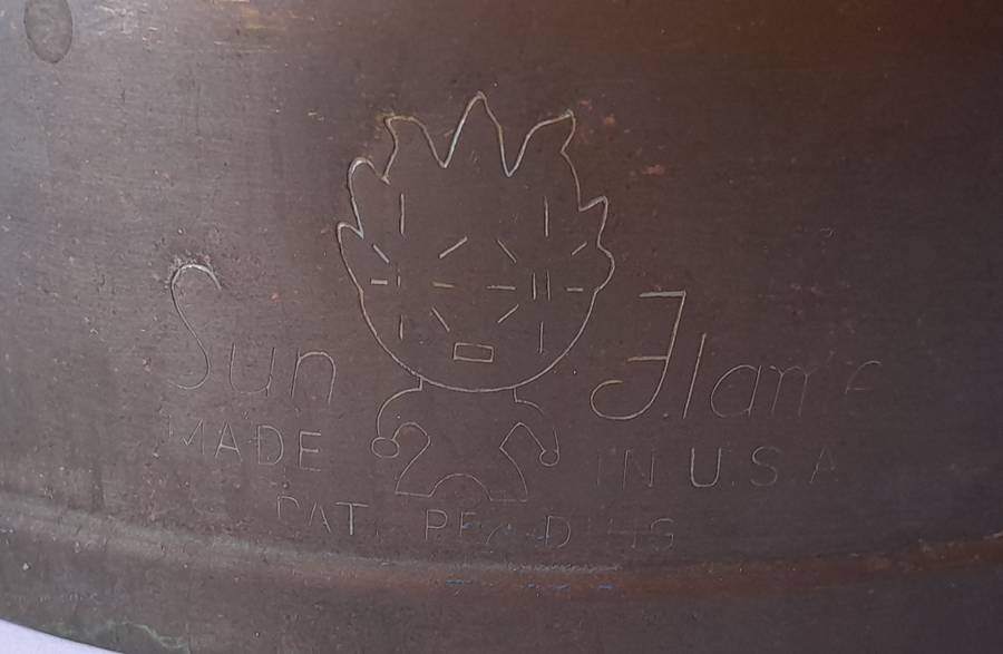 "Reserved"  Vintage 1950's Sun Flame U.S.A. Paraffin Lamp.