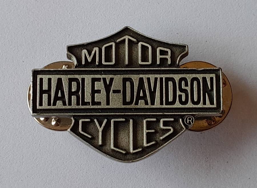 Original Harley Davidson Motorcycles Badge.  Pins Intact.