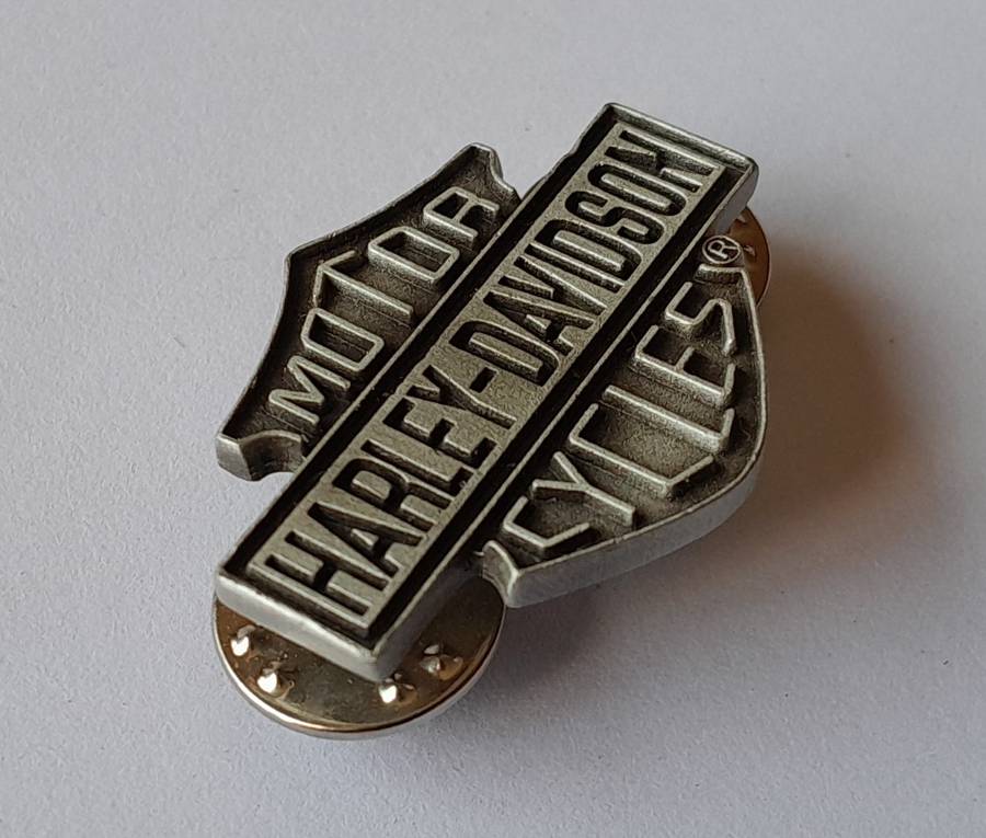 Original Harley Davidson Motorcycles Badge.  Pins Intact.