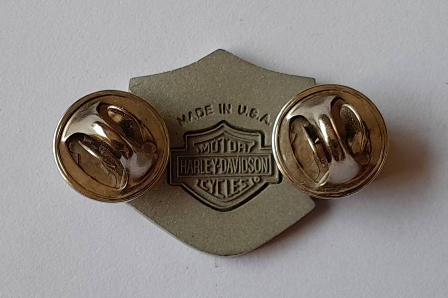 Original Harley Davidson Motorcycles Badge.  Pins Intact.