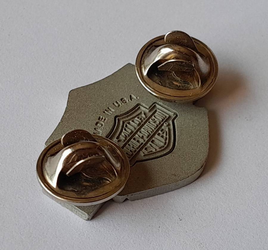 Original Harley Davidson Motorcycles Badge.  Pins Intact.