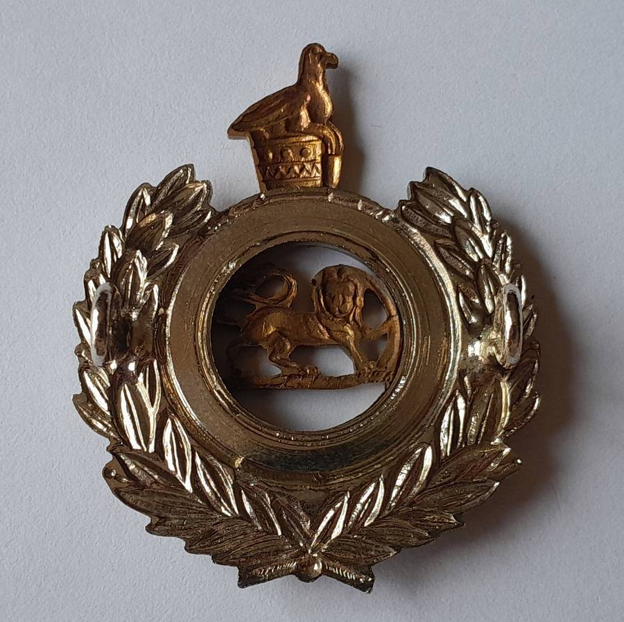 Rhodesian Corps of Engineers Cap Badge.  Lugs Intact.