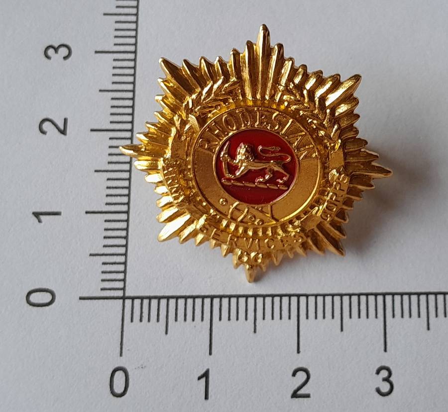 Rhodesian Army Services Badge.  Lugs Intact.