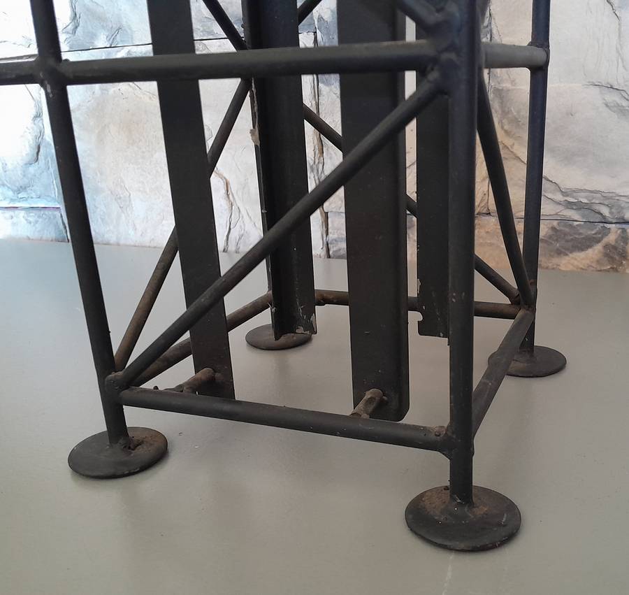 Vintage Large Metal Mineshaft Functional Scale Model.  66 x 56cm.