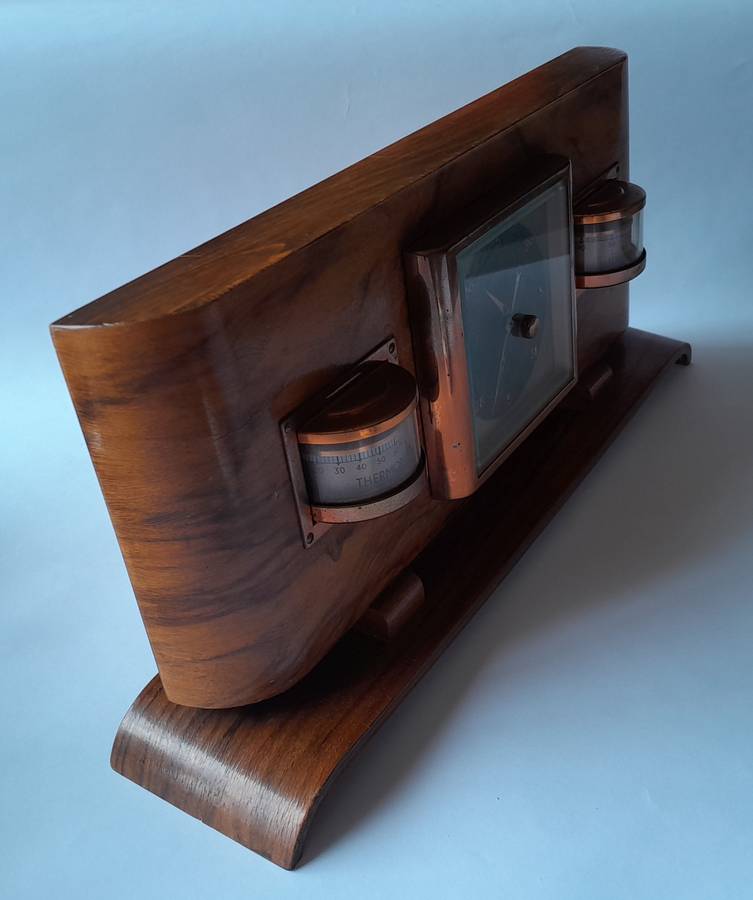 "Reserved". Rare Art Deco German "Lufft" Weather Station.  Superb Design. 33 x 15cm.