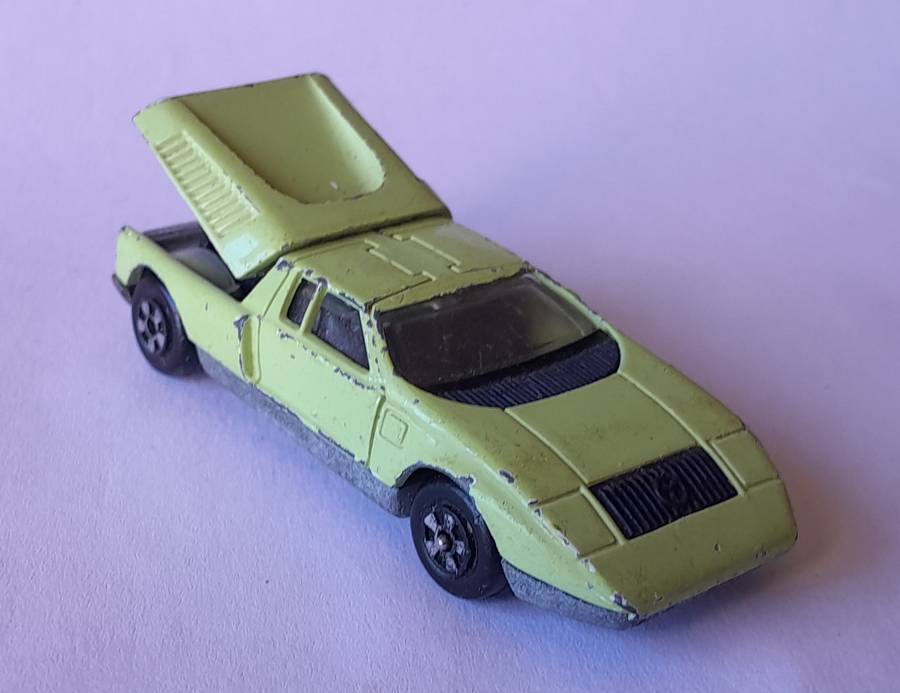 Rare 1970's Lintoy Die Cast Mercedes Benz C-111. Opening Rear.