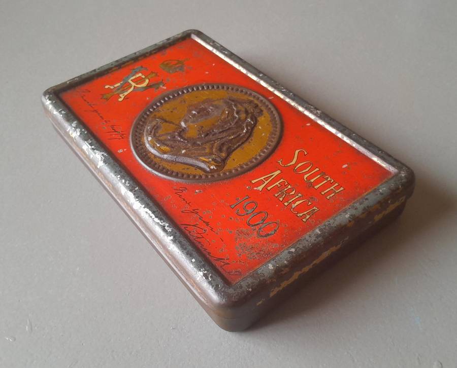 Boer War 1900 Gift Tin To British Troops From Queen Victoria. 15.5 x 9.5cm.