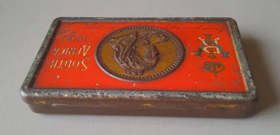 Boer War 1900 Gift Tin To British Troops From Queen Victoria. 15.5 x 9.5cm.