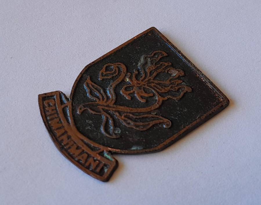 Rare Vintage Rhodesian "Chimanimani" Metal Badge.