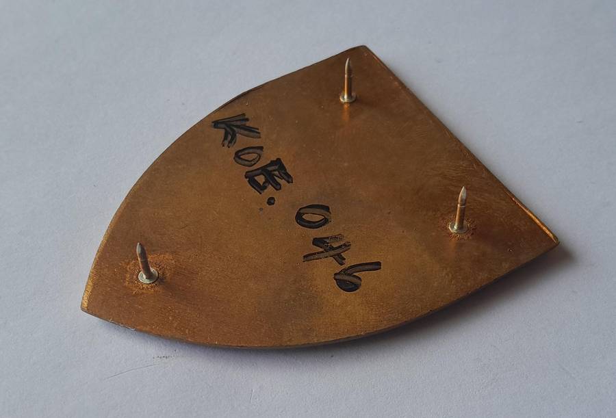 Koevoet Combat Team Zulu 4 Juliet Nyime Metal Flash.  All Pins Intact.