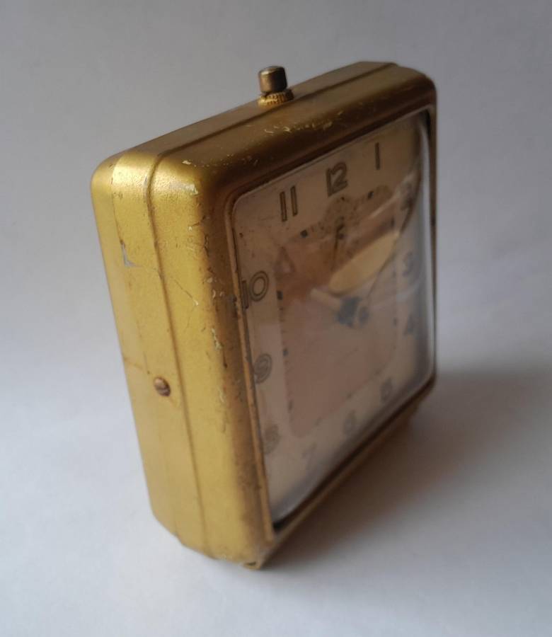 Westclox 1948-1956 Bellboy Alarm Clock. 1946 Canadian Patent.