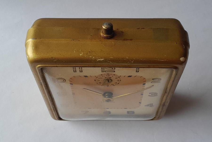 Westclox 1948-1956 Bellboy Alarm Clock. 1946 Canadian Patent.