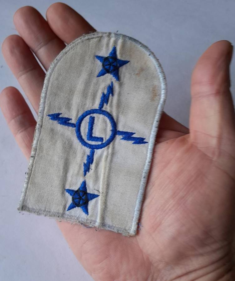 SADF Navy Electrical Fitter Large Mustering Badge.