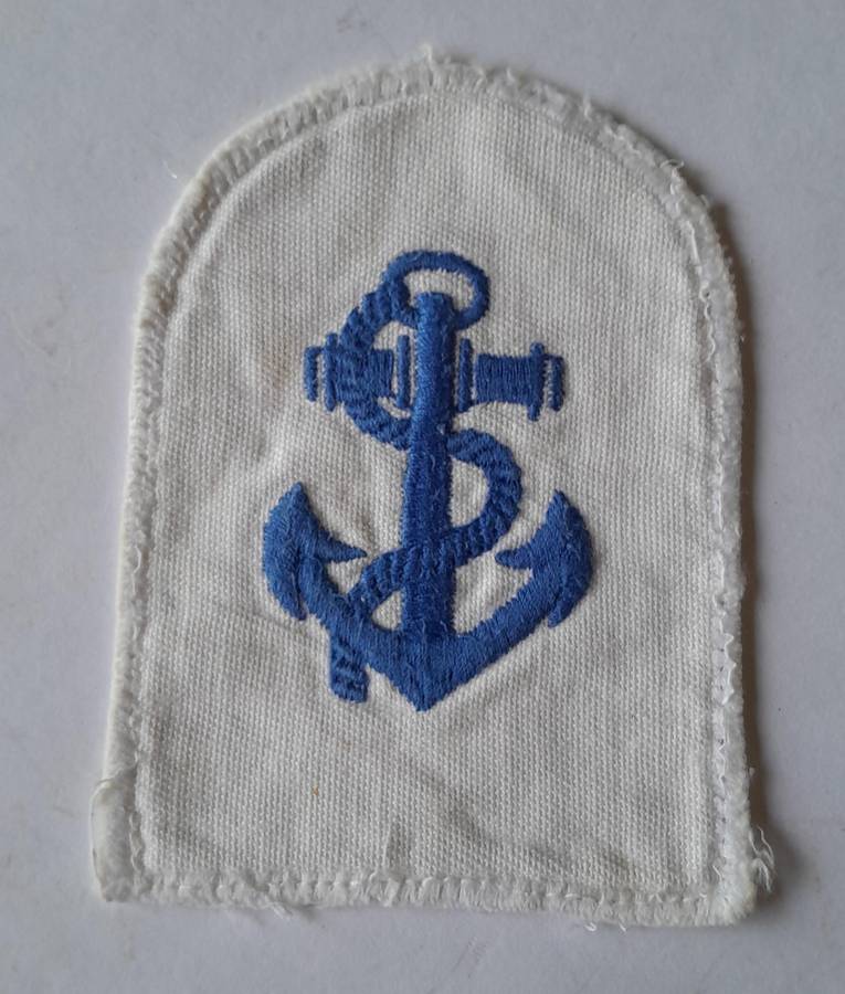 Pair SADF Navy Leading Seaman Badges.