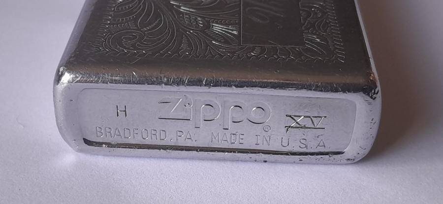 Vintage Zippo Lighter With Engraved Case.