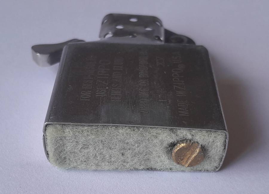 Vintage Zippo Lighter With Engraved Case.