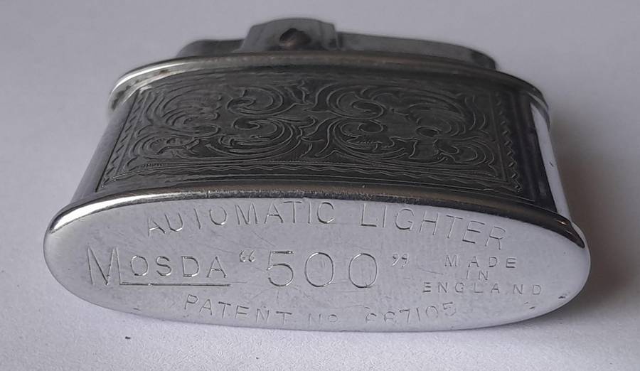 Rare 1950's/60's "Mosda 500" Automatic Petrol Lighter.  Made In England.