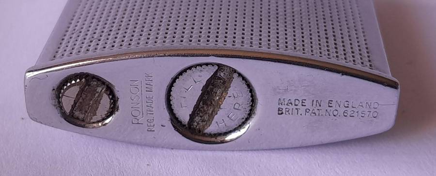 1960's Ronson Cadet Petrol Lighter.  Made In England.