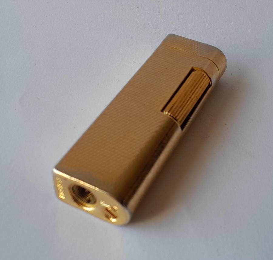 Vintage "Penguin" Goldtone Butane Gas Lighter.