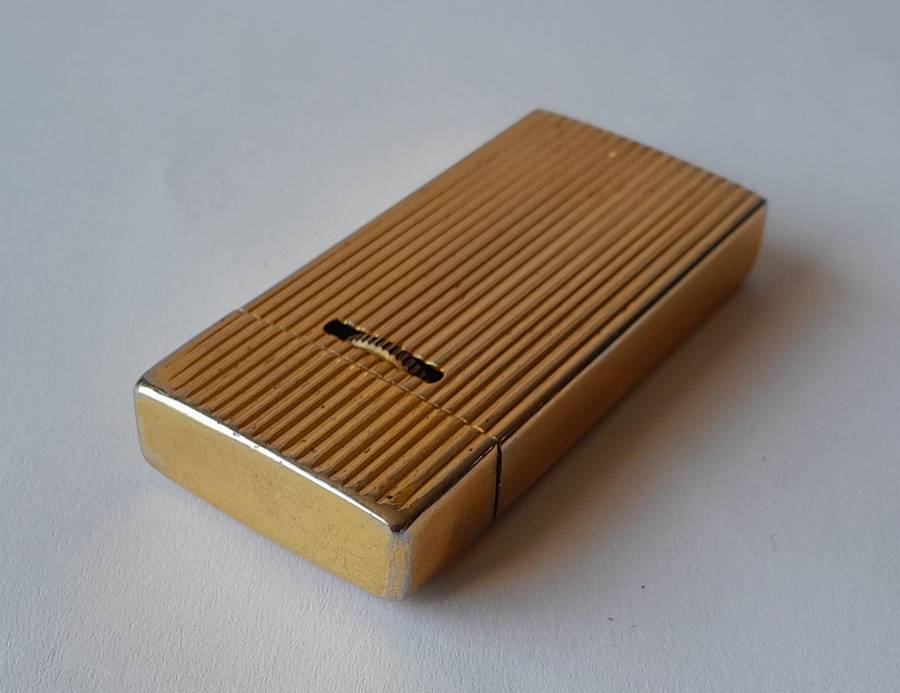Vintage "Custom" Goldtone Butane Gas Lighter. GAZ-8, Ohsawa.
