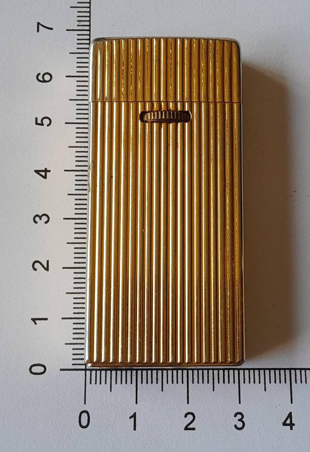 Vintage "Custom" Goldtone Butane Gas Lighter. GAZ-8, Ohsawa.
