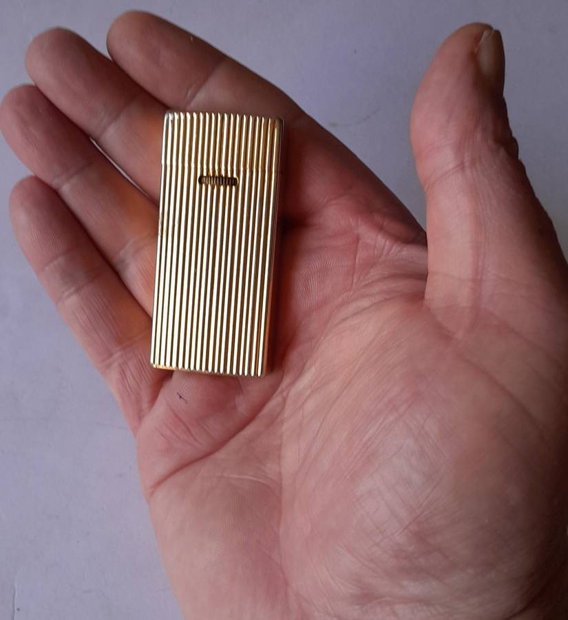 Vintage "Custom" Goldtone Butane Gas Lighter. GAZ-8, Ohsawa.